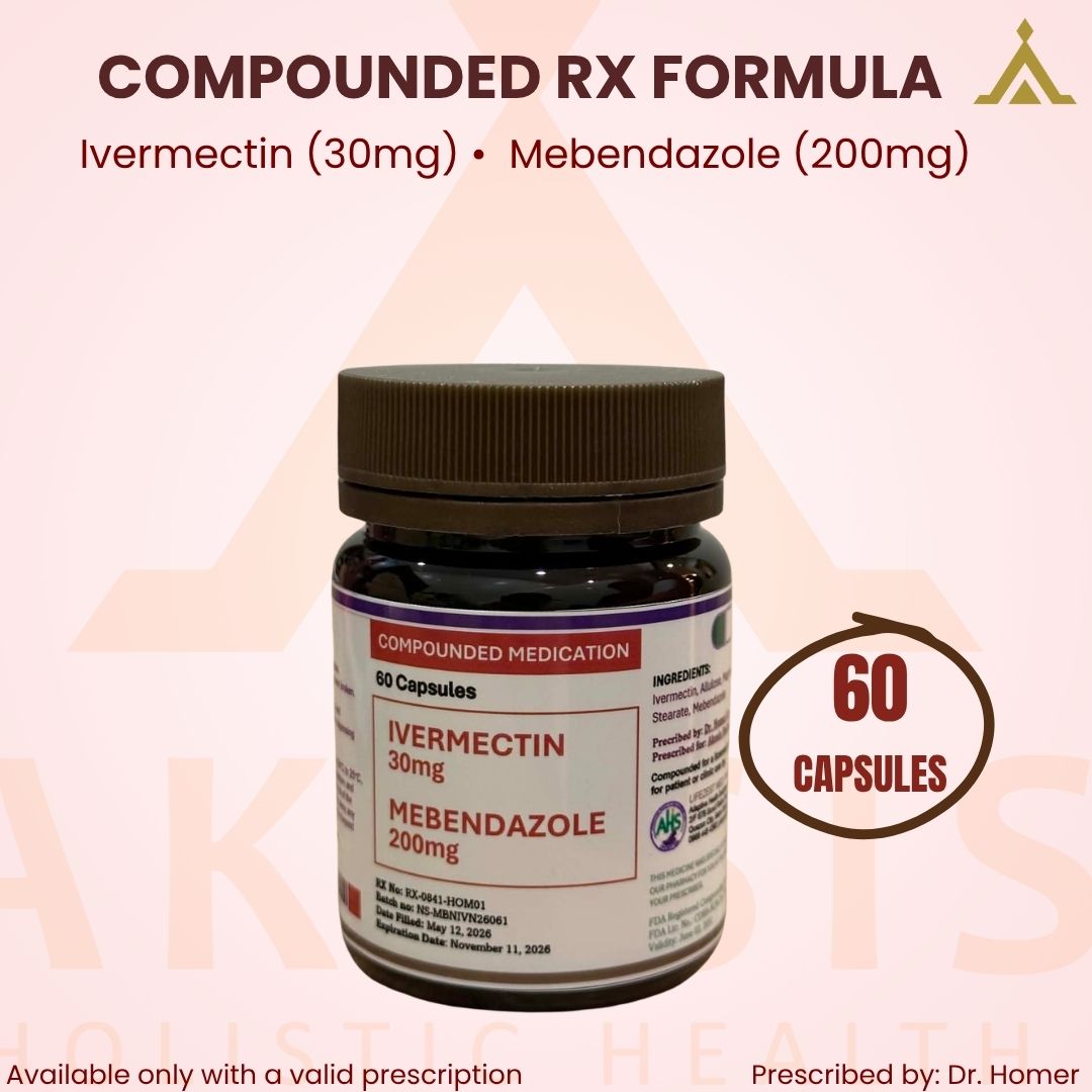 RX Ivermectin 30mg + Mebendazole 200mg