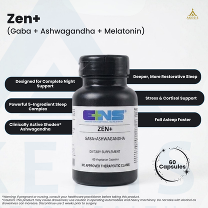Zen+ (Gaba + Ashwagandha + Melatonin)