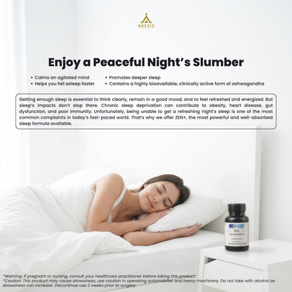 Zen+ (Gaba + Ashwagandha + Melatonin)